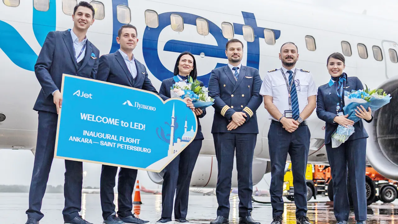 AJET'in Ankara-St. Petersburg uçuşu başladı: Turizm ve ticarette yeni hava köprüsü