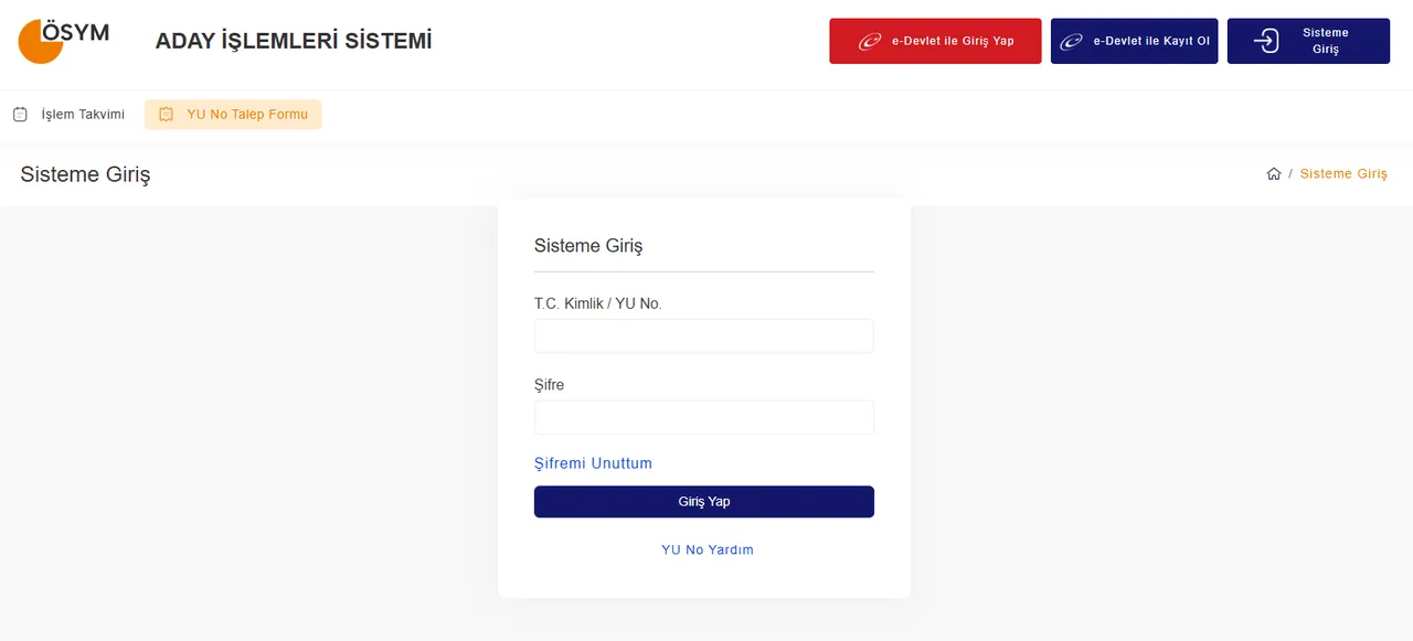 DGS sınav giriş belgesi görüntüleme ekranı (ÖSYM AİS): DGS 2026 sınav yerleri açıklandı