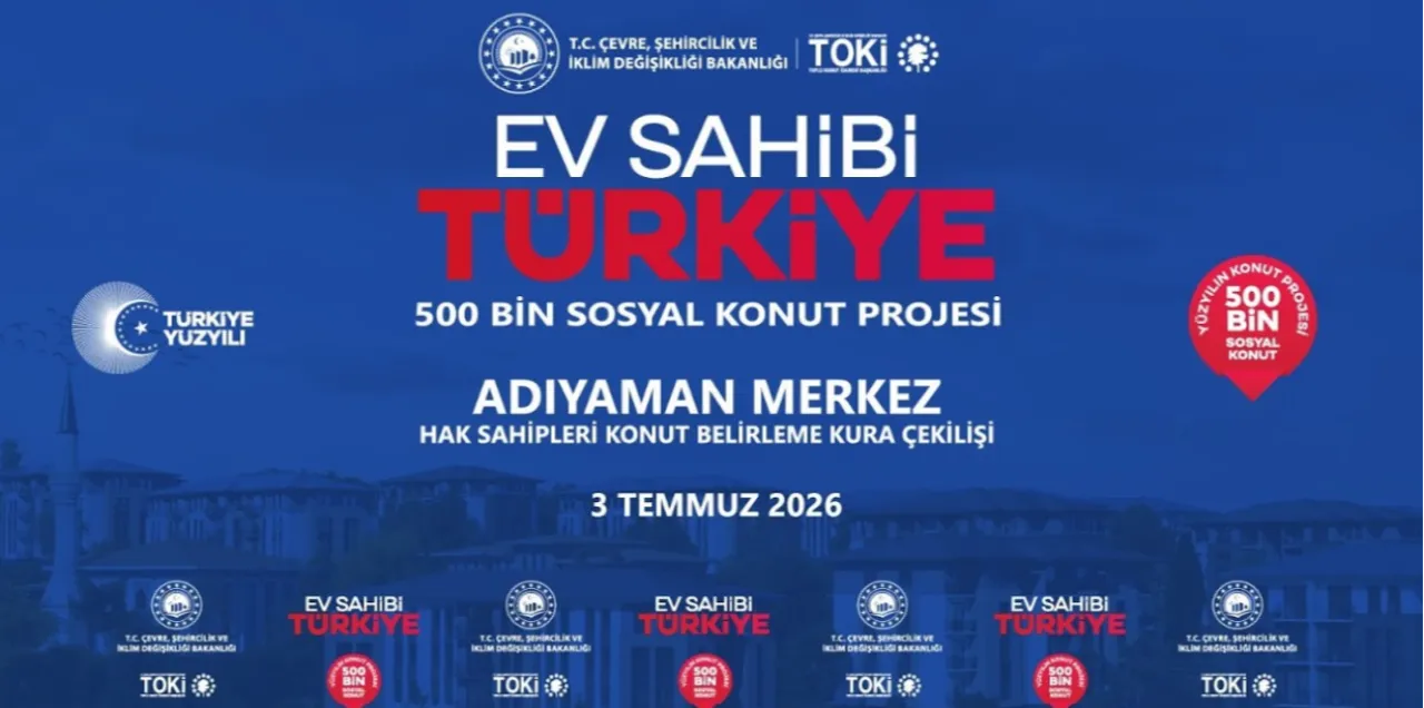 TOKİ Adıyaman konut belirleme kurası isim listesi canlı yayında açıklanıyor! 500 bin konut Adıyaman kurası sonuçları