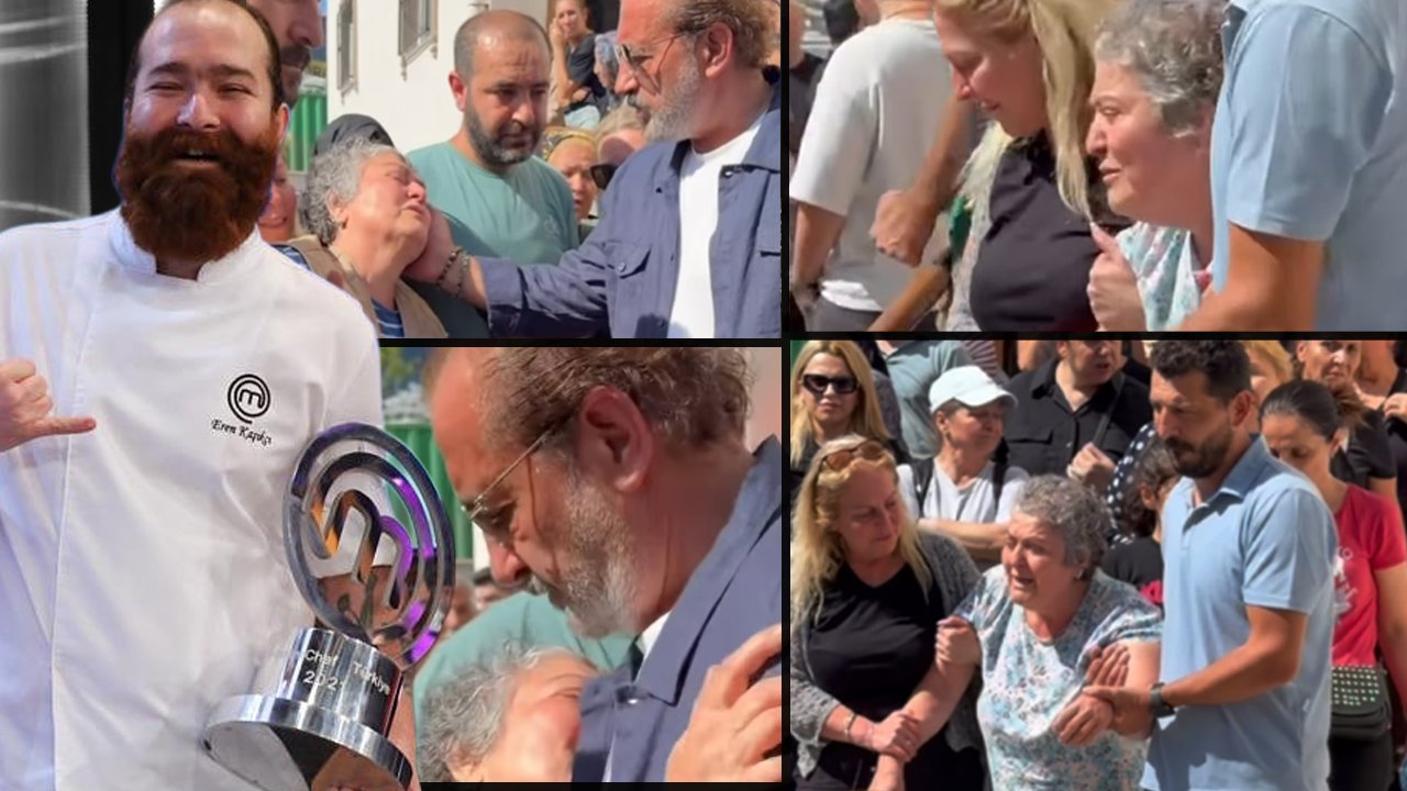 Eren Kaşıkçı'nın cenazesinde yürek yakan feryat! Acılı anneyi Mehmet şef teselli etti