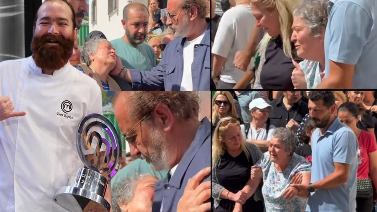 MasterChef Eren Kaşıkçı'nın cenazesinde yürek burkan anlar! Annesi fenalaştı