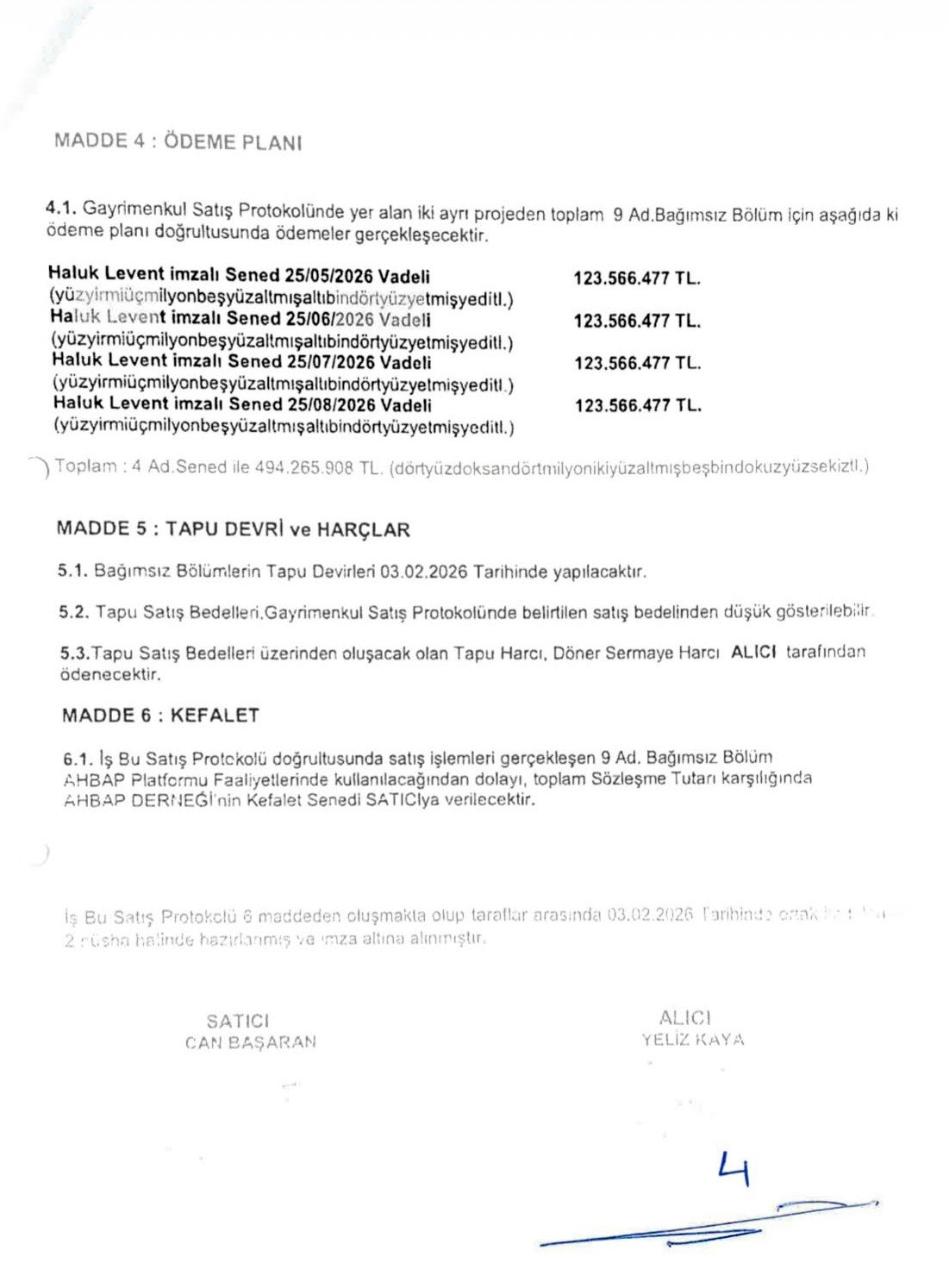 Milyonluk gayrimenkul oyunu! Haluk Levent imzalı milyonluk senetler ilk kez ortaya çıktı: İşte Başaran-Levent arasındaki ödeme planı