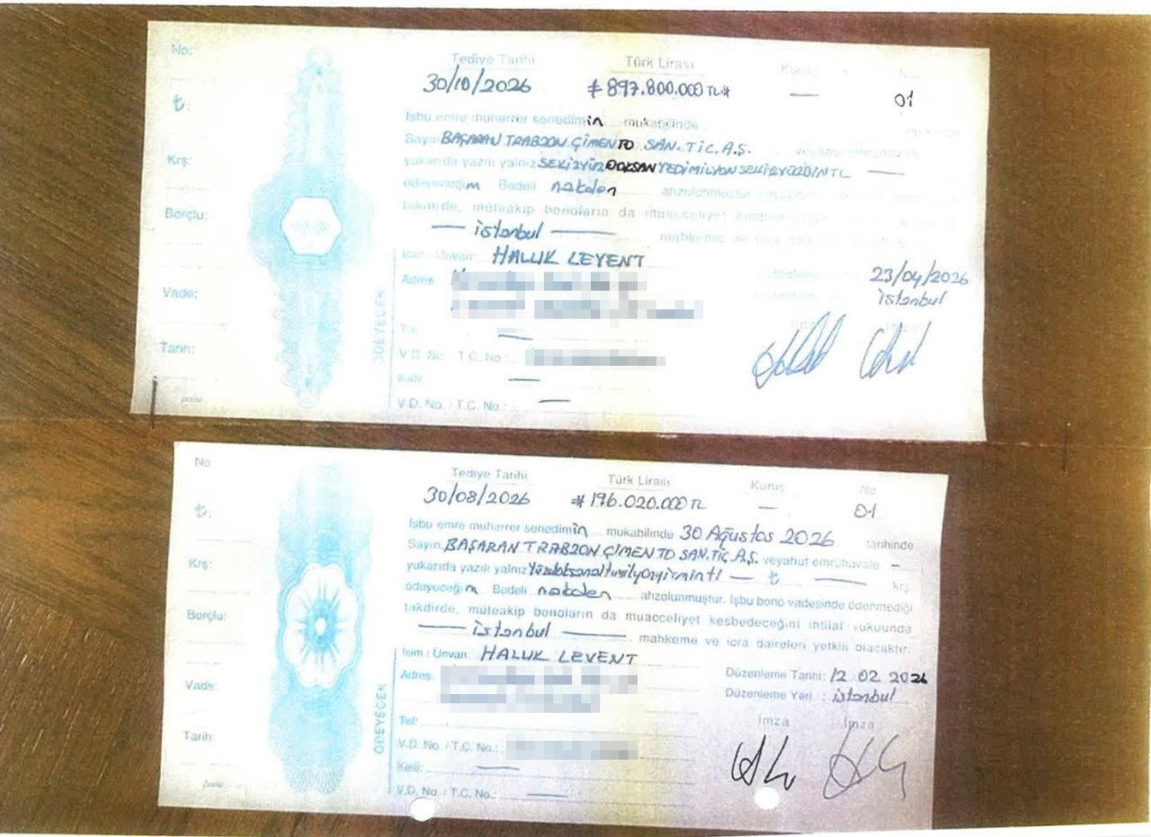Milyonluk gayrimenkul oyunu! Haluk Levent imzalı milyonluk senetler ilk kez ortaya çıktı: İşte Başaran-Levent arasındaki ödeme planı
