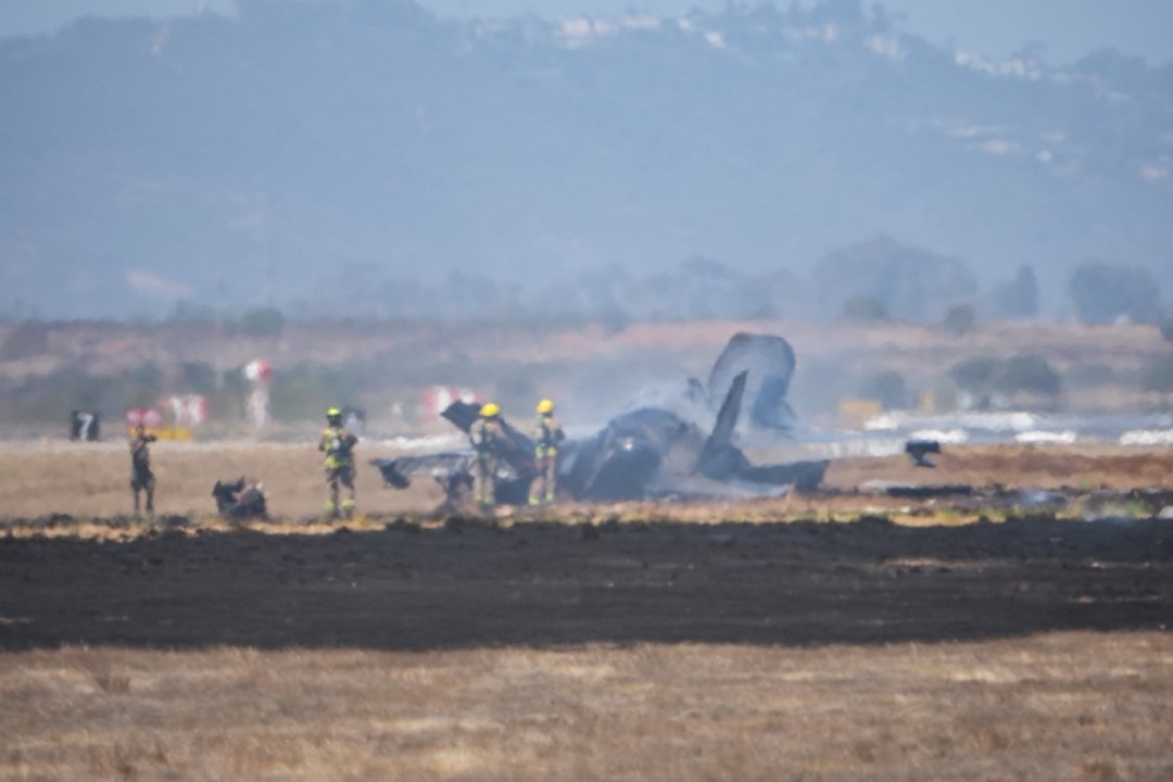 ABD'nin savaş uçağı F-35B düştü! Pilot uçaktan fırlayarak kurtuldu
