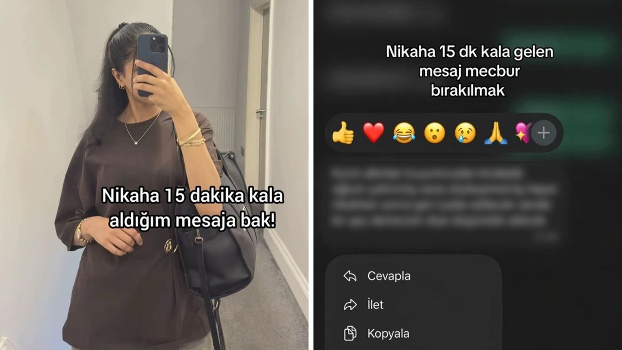 Nikaha 15 dakika kala geline kayınpederinden şoke eden mesaj!
