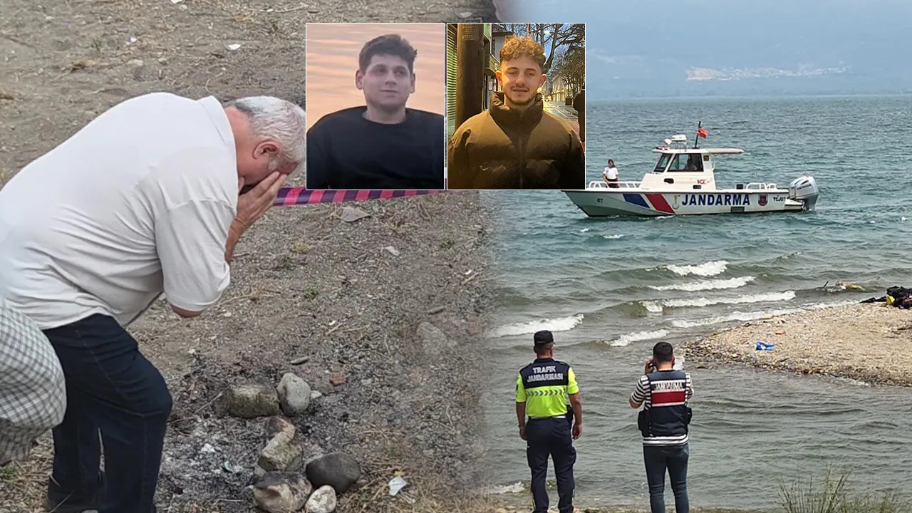 İznik Gölü'ne giren 2 gencin cesedi çıkarıldı! Aileler kahroldu