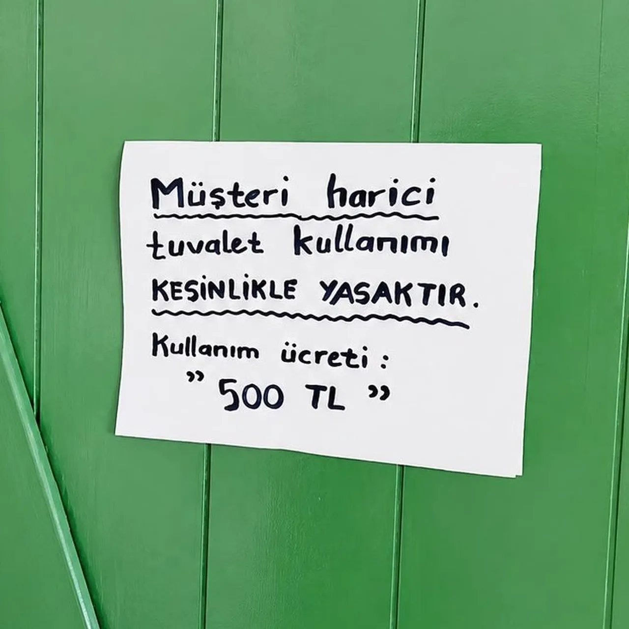 Turizm bölgesinde temel ihtiyaca fahiş fiyat: WC 500 TL