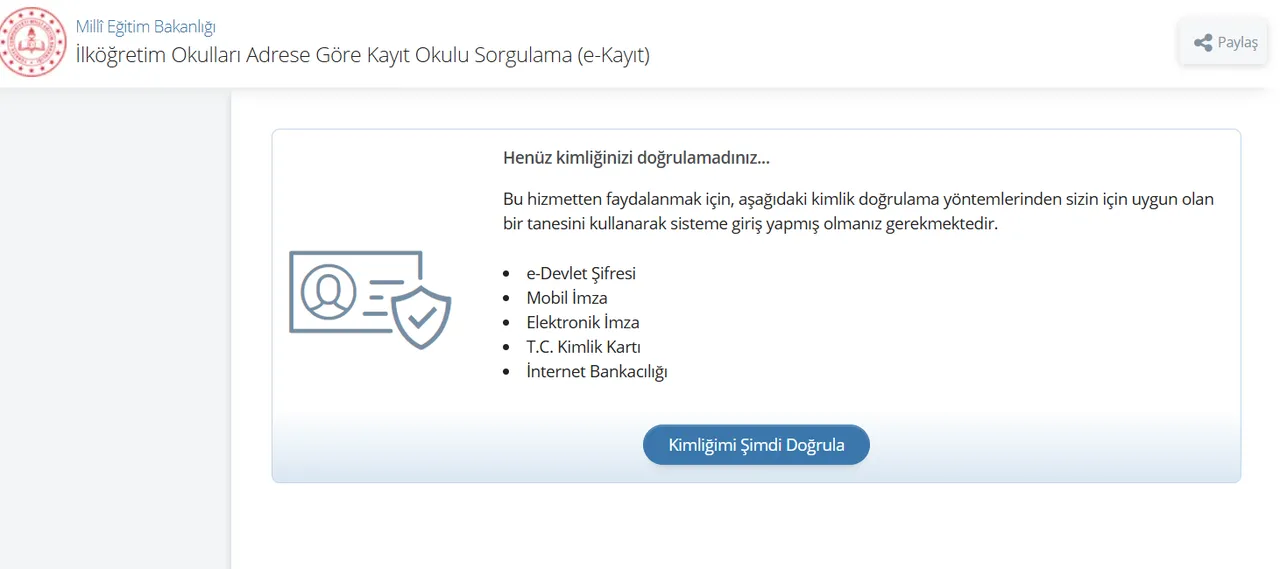 Çocuğum hangi okula gidecek? e-Devlet ilkokul kayıt sorgulama