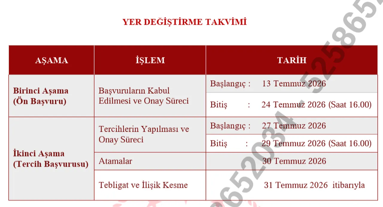 MEB il içi/il dışı atama takvimi... Mazerete bağlı öğretmen atama başvuruları ne zaman?
