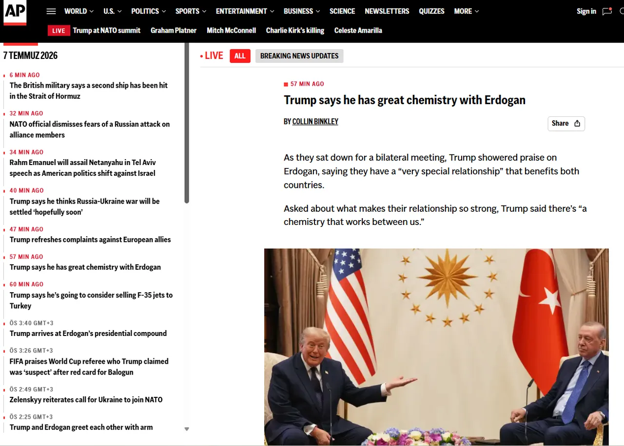 Erdoğan-Trump zirvesi dünya basınında! "Türkiye'yi defalarca kez övdü"
