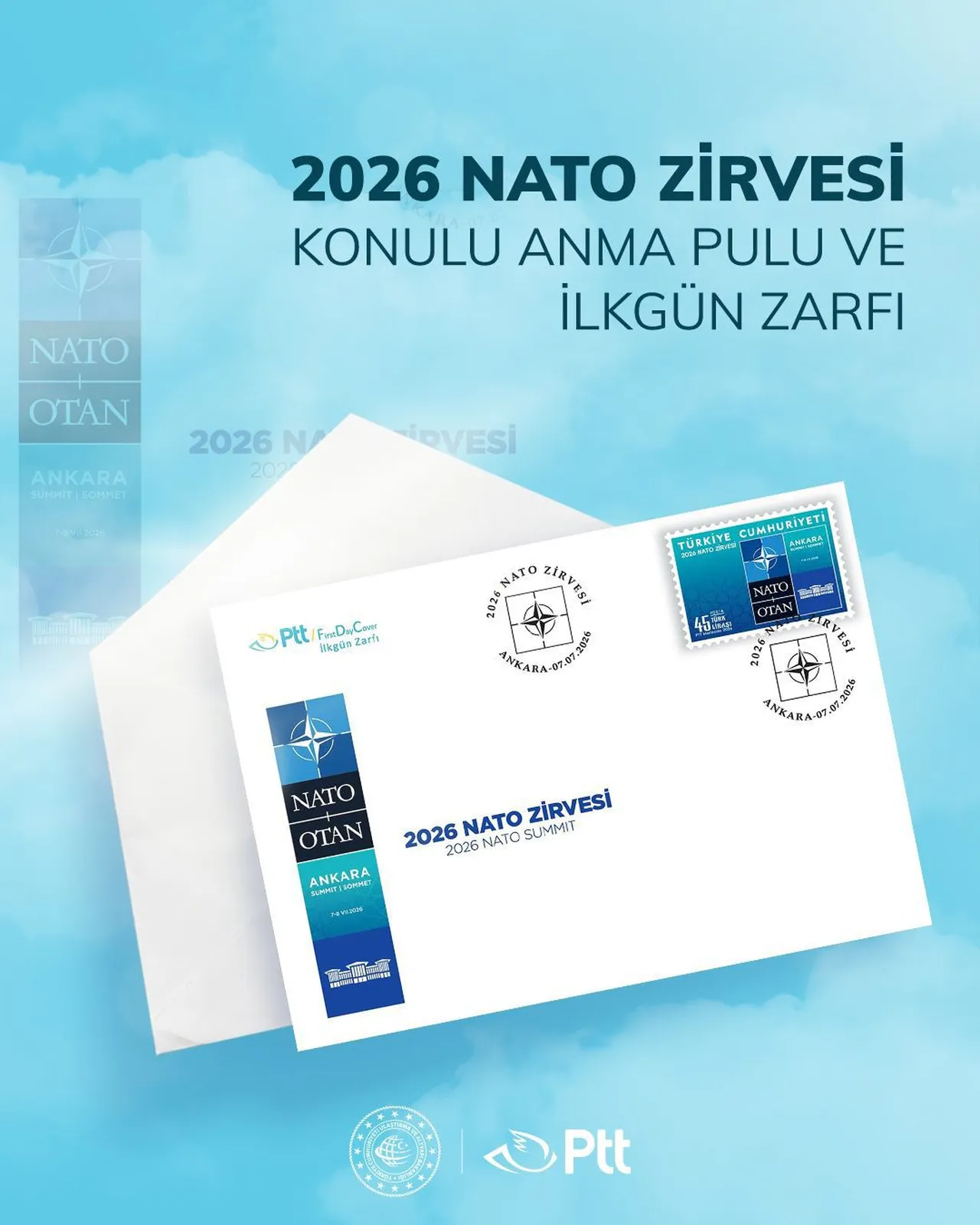Bakan Uraloğlu duyurdu! PTT'den NATO 2026 hatırası: Hem anma pulu hem ilk gün zarfı var