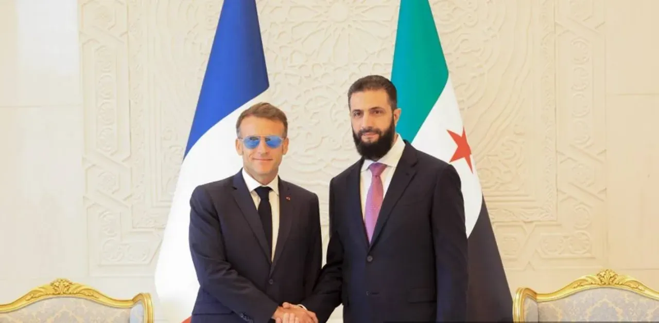 Tarihi Suriye ziyaretine damga vurdu! Macron ne camide ne de sarayda gözlüklerini çıkarmadı