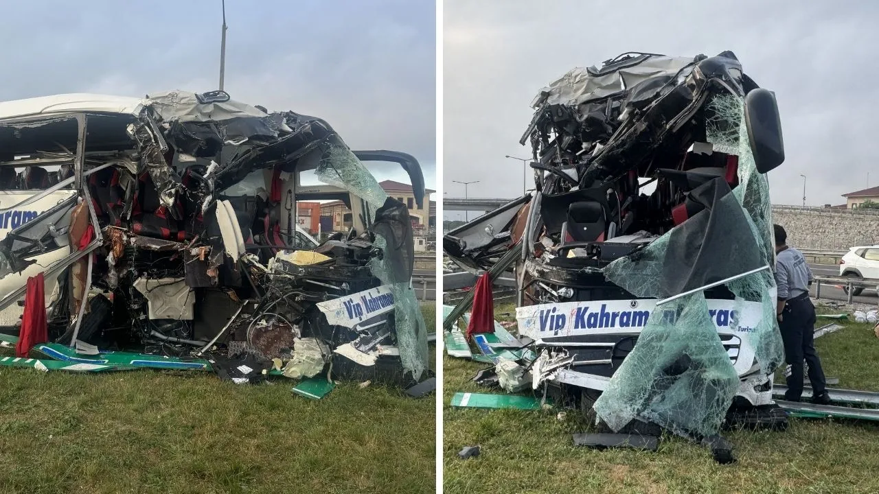 Bolu'da yolcu otobüsü kaza yaptı! Yaralılar var