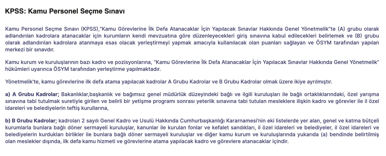 KPSS Alan Bilgisi sınavı nedir, kimler girebilir? 2026-KPSS Lisans için geri sayım başladı