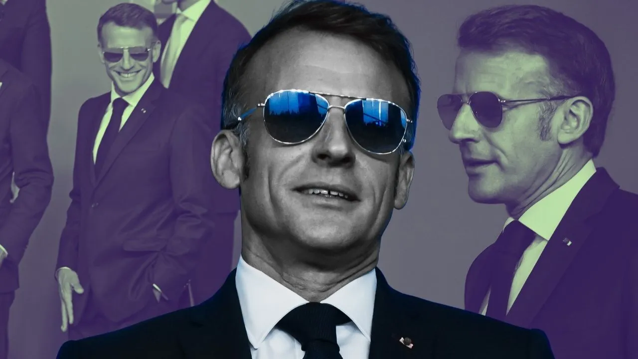 Macron'un gece gündüz çıkarmadığı gözlükleri gündemde! Nedeni belli oldu: Meğer gözünü korumuyormuş