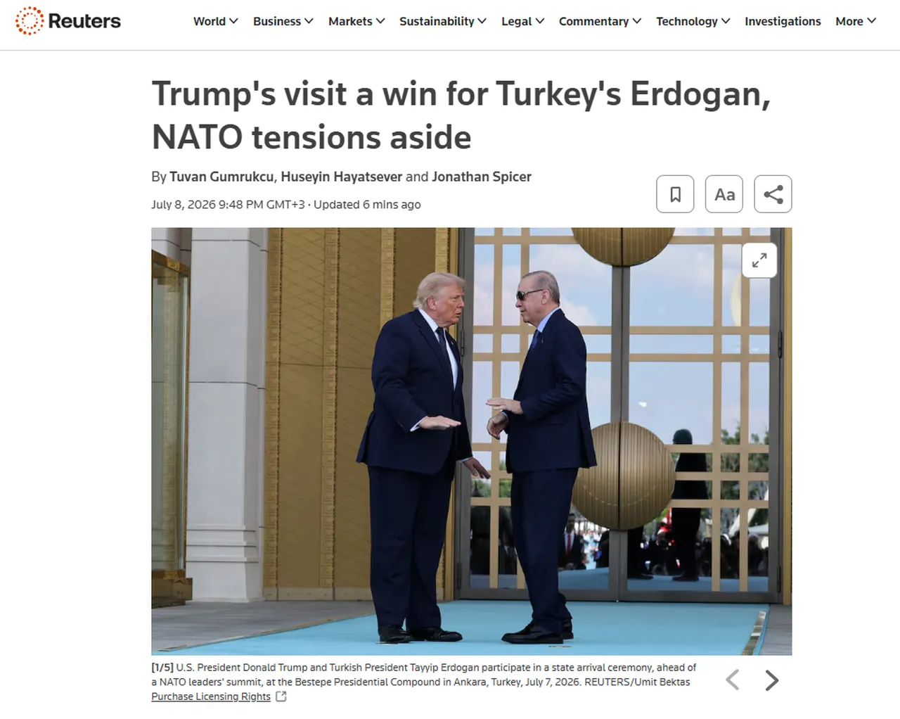 Dünya basını Ankara Zirvesini konuştu: Trump-Erdoğan görüşmesi manşet oldu