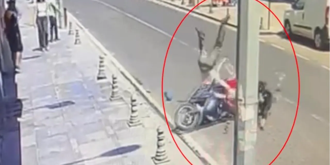 Tekirdağ'da dikkatsiz yaya kazaya neden oldu! Motosikletin çarptığı olayda 2 yaralı