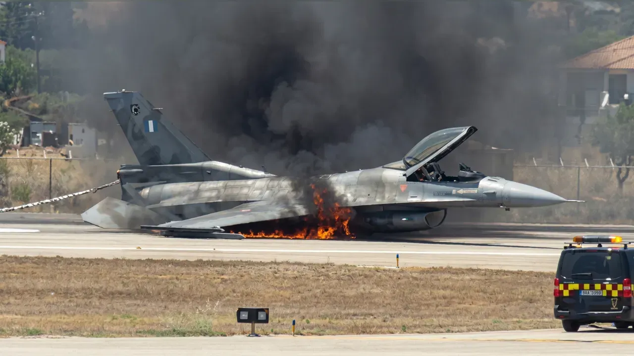 YUNAN F-16'SI PERT OLDU