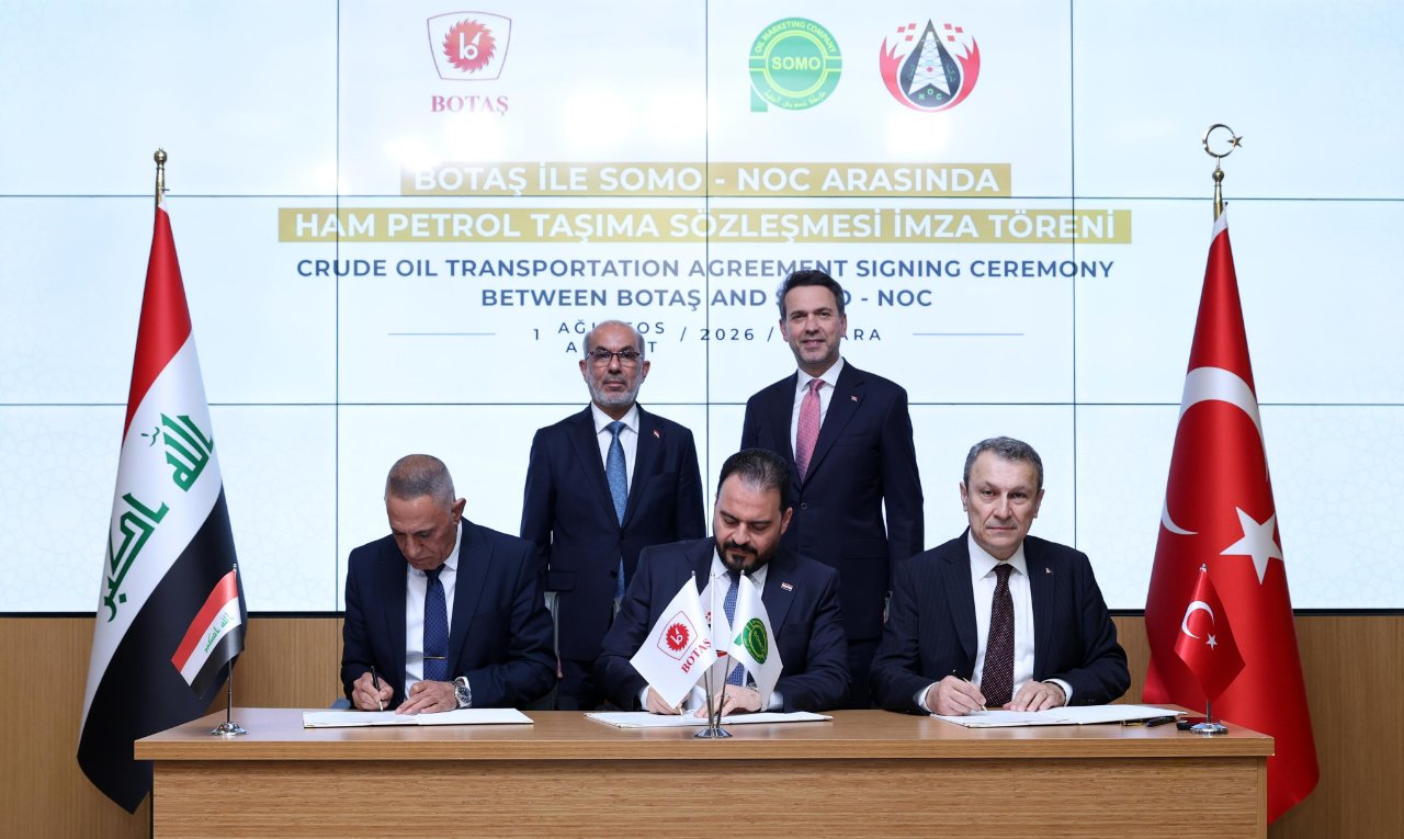 Boru Hatları ile Petrol Taşıma A.Ş. (BOTAŞ) ile Petrol Pazarlama Şirketi (SOMO) - Kuzey Petrol Şirketi (NOC) arasında “Ham Petrol Taşıma Anlaşması” imzalandı.
