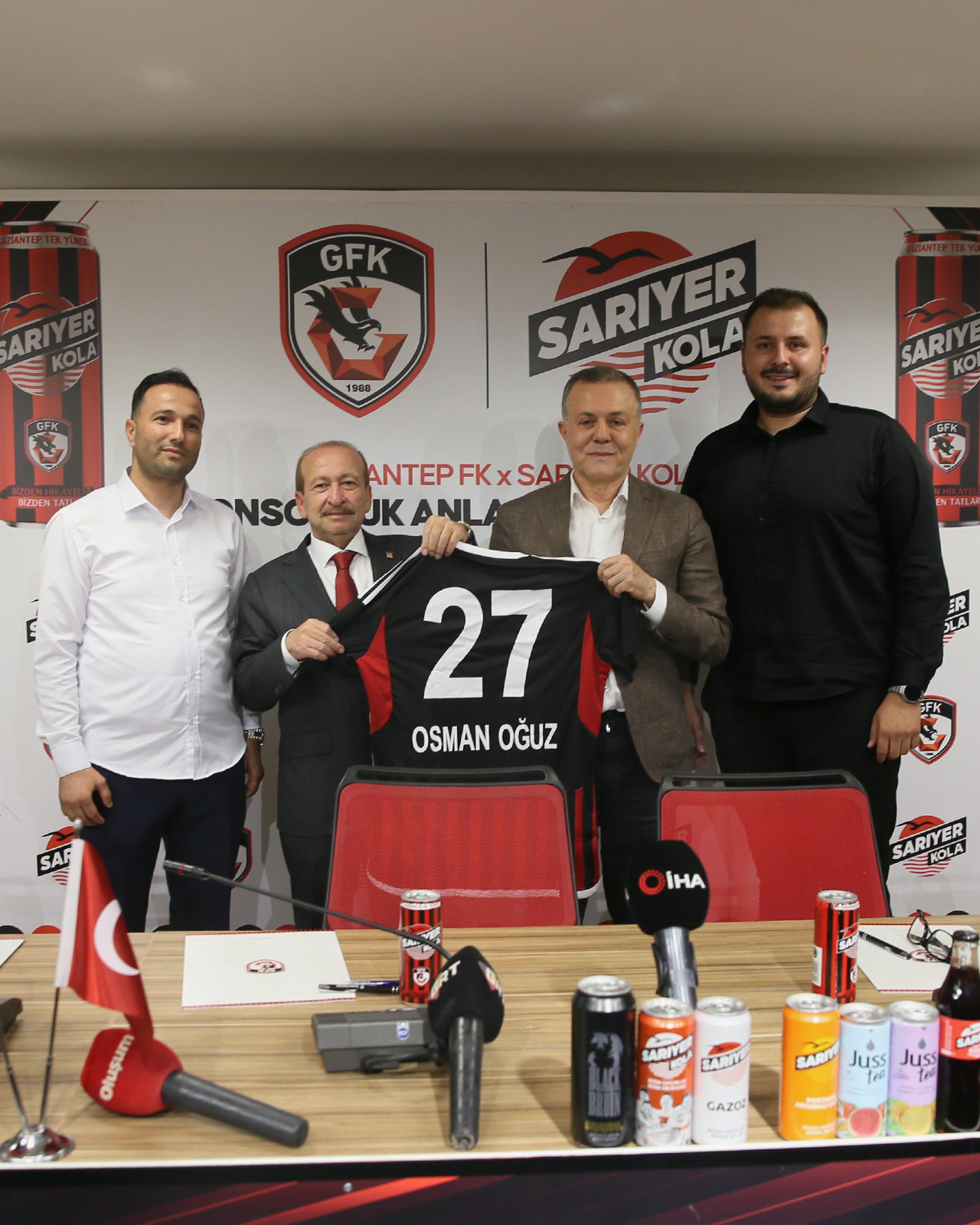 Sarıyer Kola, Gaziantep FK’nın konç sponsoru oldu