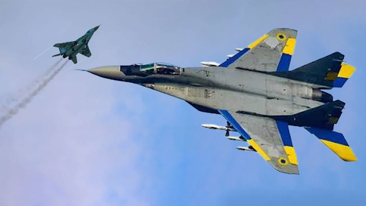 Ukrayna'ya ait MiG-29 savaş uçağı düştü! 