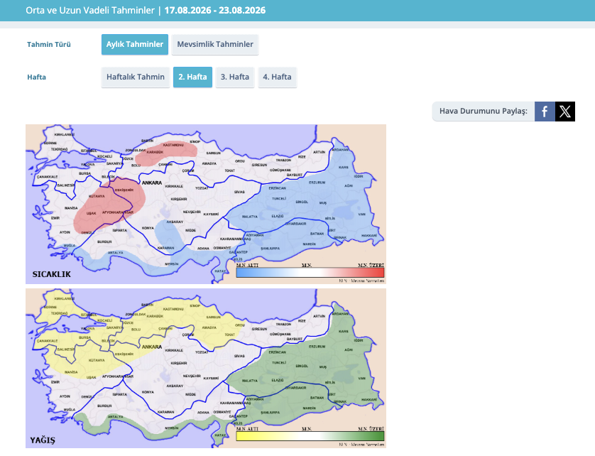 Yaz ne zaman bitiyor, havalar ne zaman serinleyecek? Meteorolojiden Ağustos-Eylül ayı tahminleri