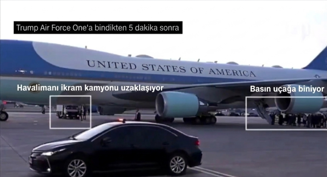 Ankara dönüşü gizli uçak operasyonu! Eski Air Force One’ı ‘yem’ yaptılar, ikram kamyonuyla kaçırdılar