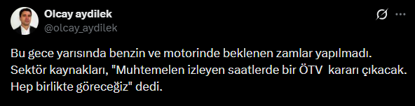 Çifte zam iptal edildi mi? Akaryakıt fiyatlarında sıcak gelişme