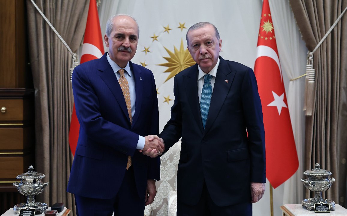 Cumhurbaşkanı Erdoğan, TBMM Başkanı Kurtulmuş'la görüştü! 