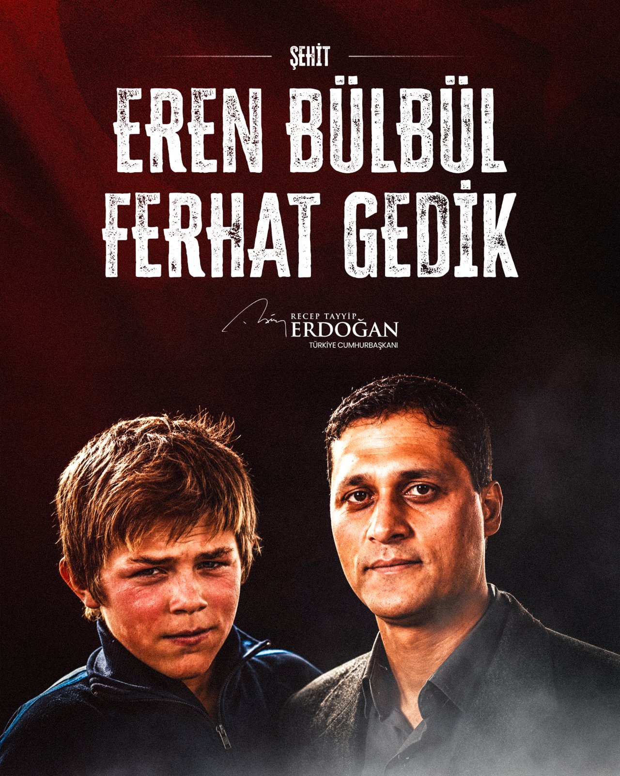 Erdoğandan Eren Bülbül paylaşımı: Ruhu şad olsun