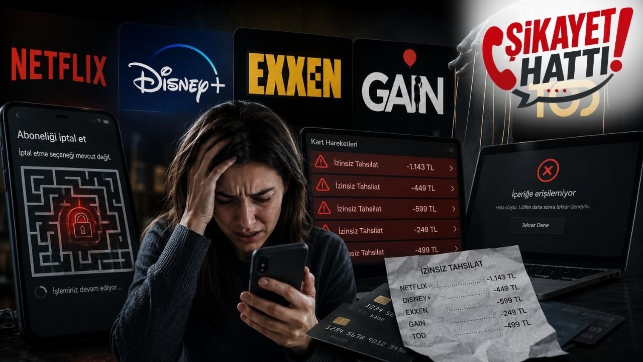 İptal butonu yok, izinsiz tahsilat çok! Netflix, Disney+, Exxen, Gain, TOD... Dijital platformlar tüketicilerin kâbusu oldu! | #ŞikayetHattı