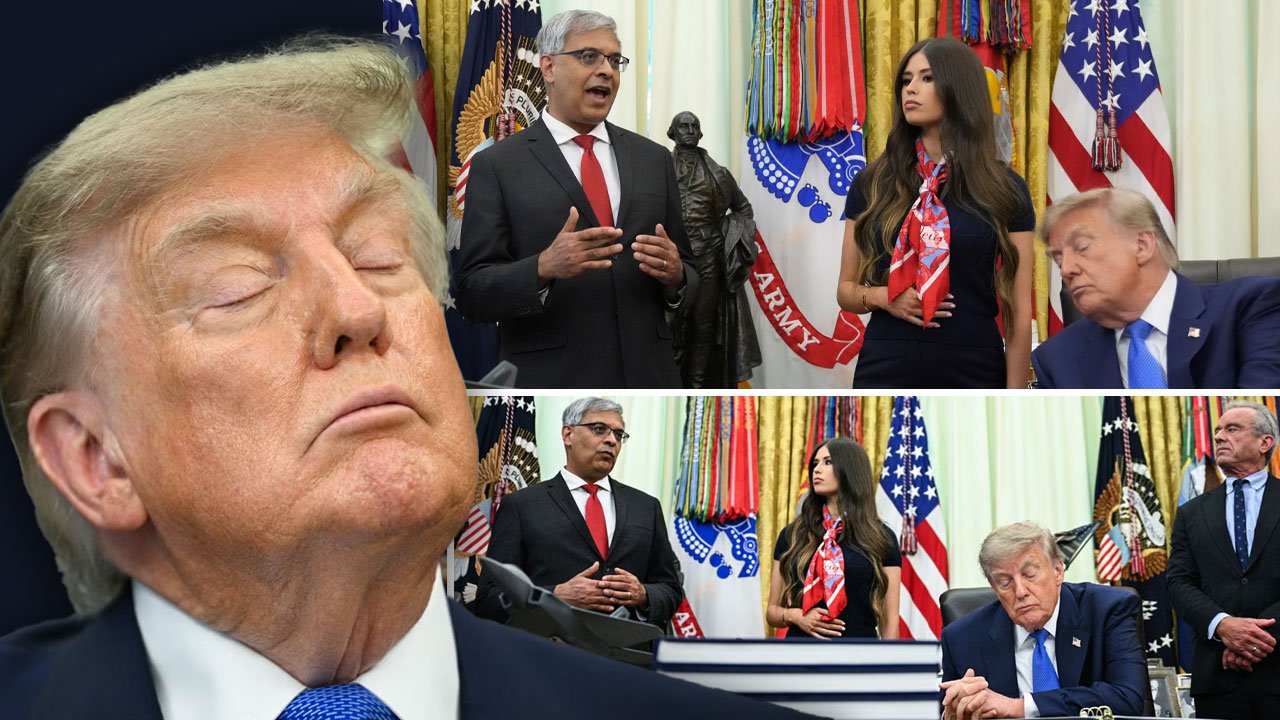 Trump uyuyakaldı! Beyaz Saray'dan açıklama geldi: Oldukça enerjik