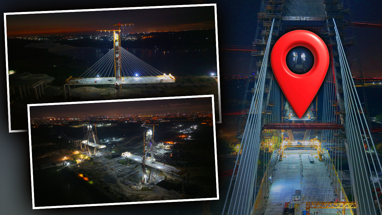 Yüzde 80’i tamam, 8 şeritli olacak!  Kanal İstanbul’un ilk köprüsü Sazlıdere havadan görüntülendi 