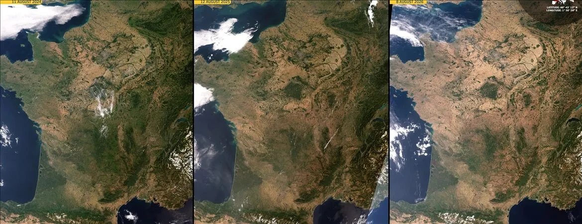 Fransada endişelendiren tablo! Aşırı sıcaklar kavurdu, 1300den fazla dere kurudu