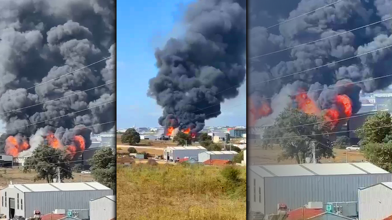 Gebze'de tesiste yangın! Alevlere müdahale sürüyor 