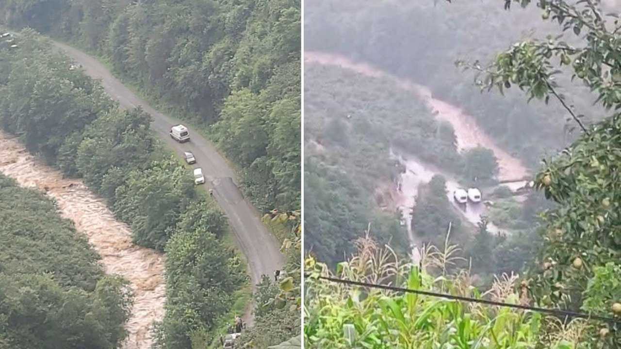 Giresun'da anne ve 2 kızı sel sularına kapılarak kayboldu