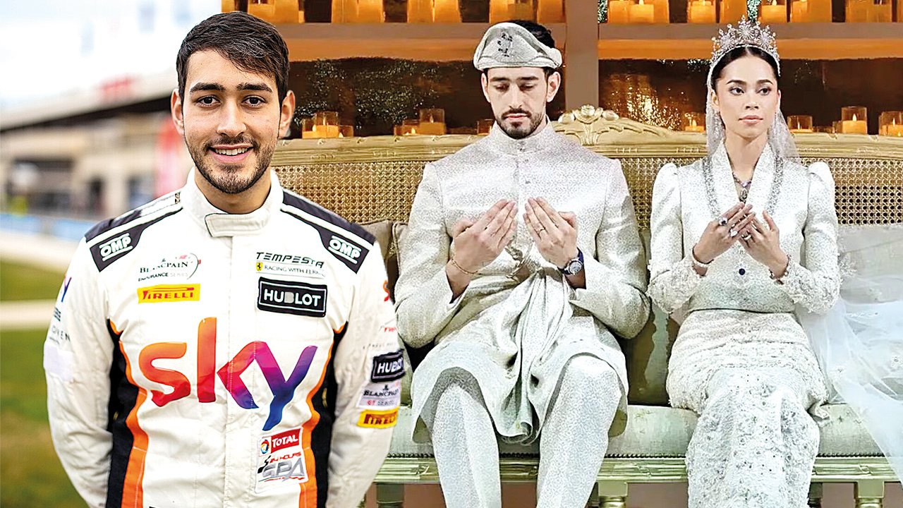 Hızlı şoför, ünlü aileye damat oldu: Formula 1 pilotu ile Malezyalı prensese masal gibi düğün