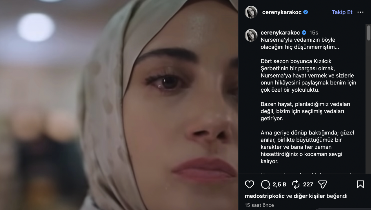 Kızılcık Şerbeti yeni sezon ne zaman başlıyor, Nursema diziden neden ayrıldı? 5. sezon tarihi belli oldu