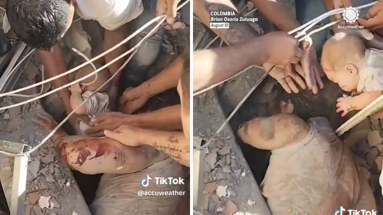 Kolombiya’da felaketin ortasında sevindiren haber! Bebek, 2 gün sonra enkazdan kurtarıldı