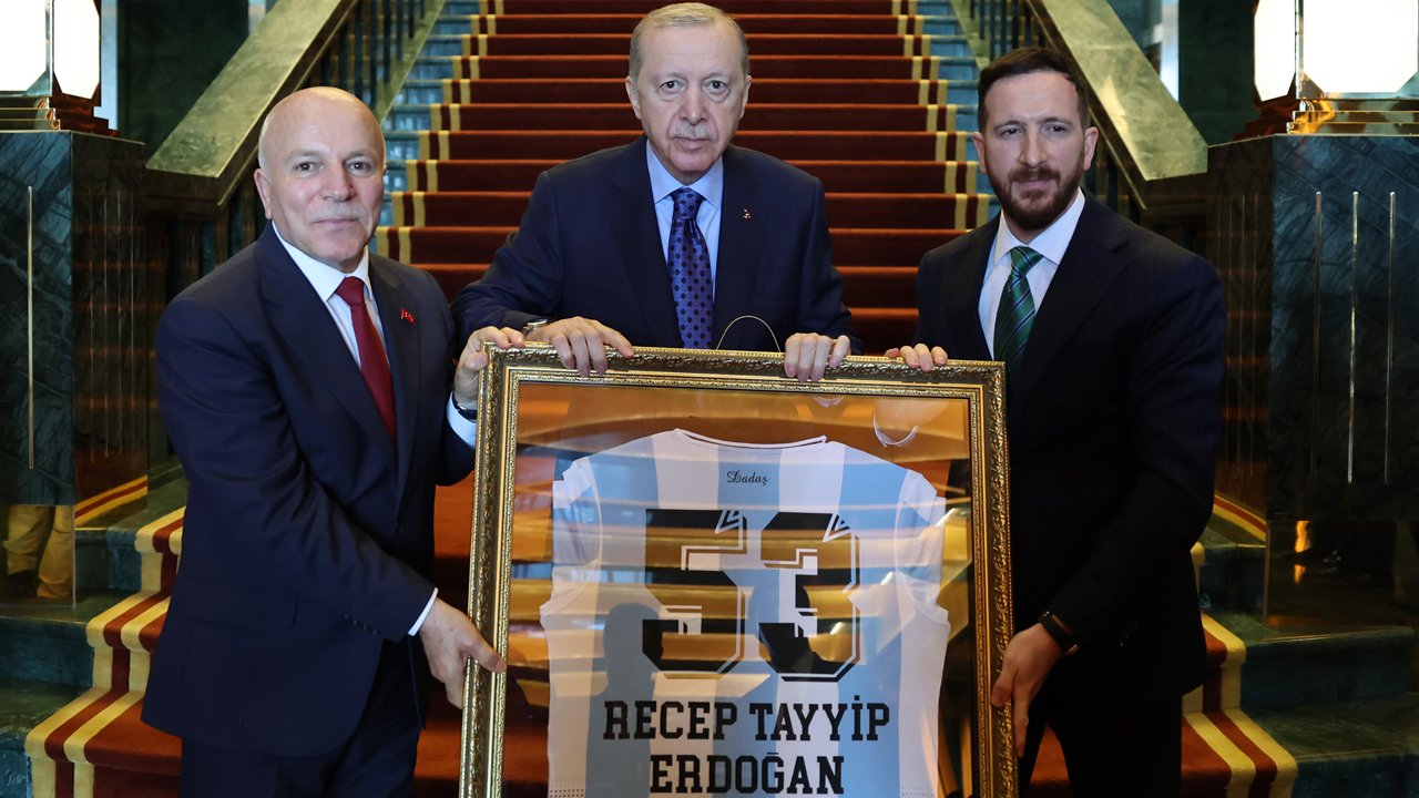 Cumhurbaşkanı Erdoğan, Süper Lig'in yeni takımlarını kabul etti