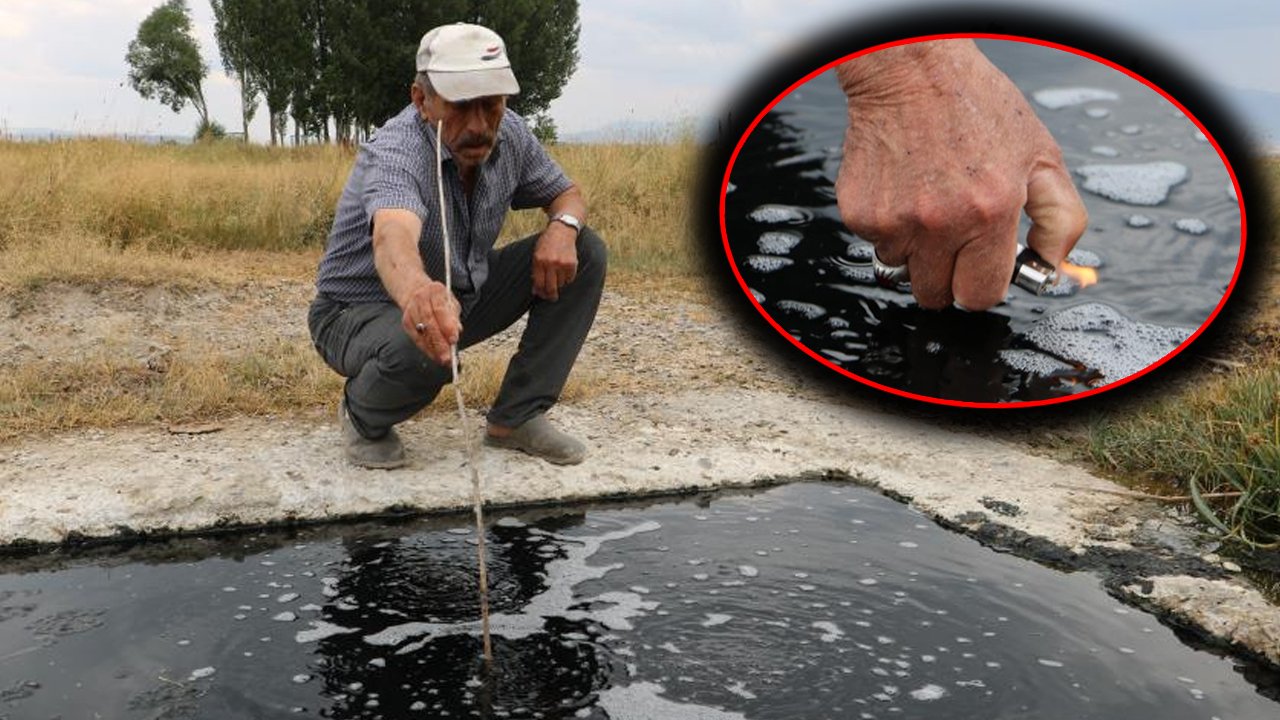 Erzurum'da yarım asırlık gizemli su kaynağı! Çıktığı günden beri yanıyor