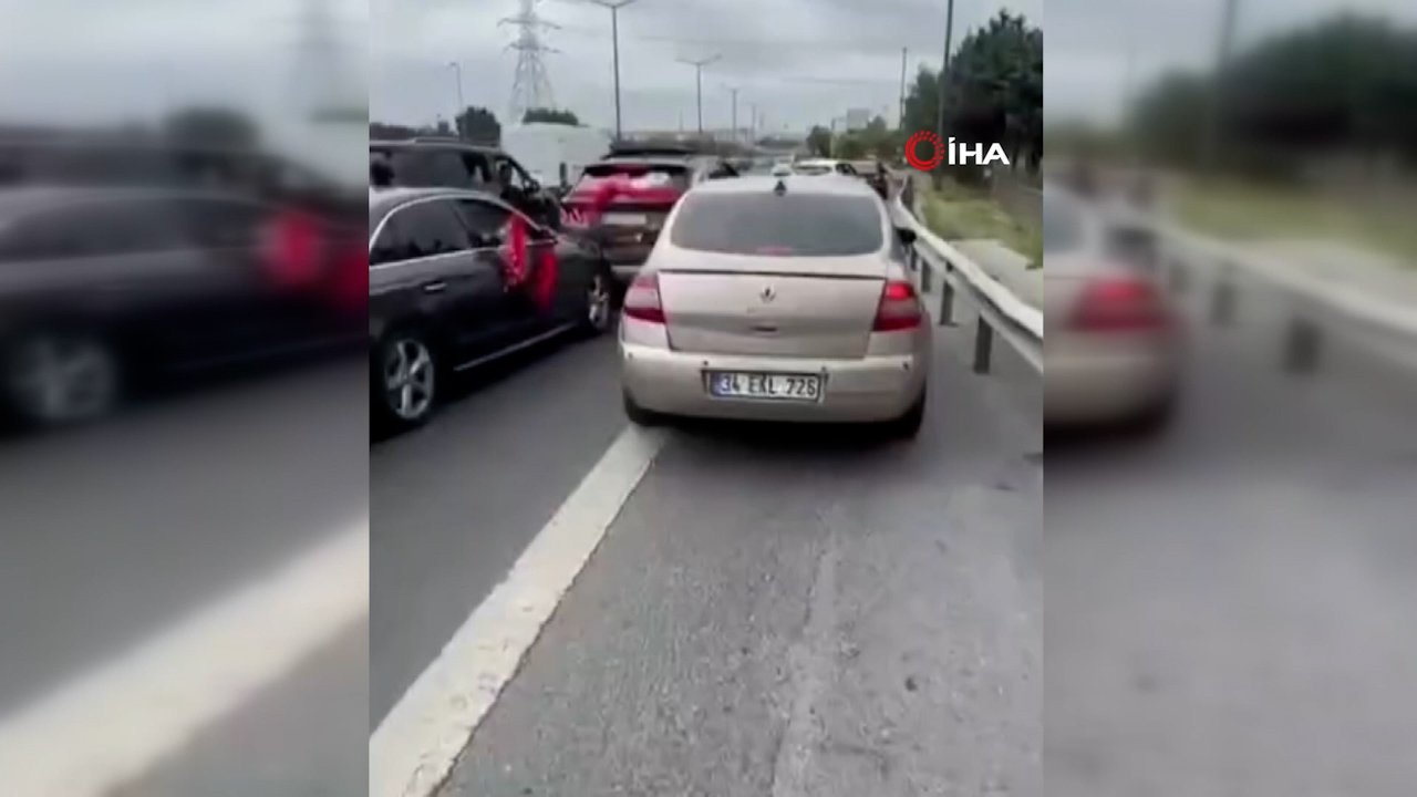 İstanbul'da yol kesen düğün magandalarına ceza yağdı! Araçlar men edildi, ehliyetlere el konuldu