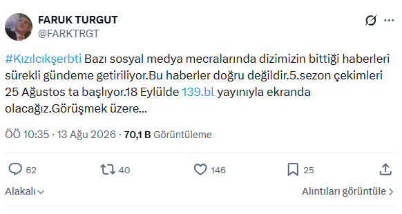 Kızılcık Şerbeti yeni sezon ne zaman başlayacak?
