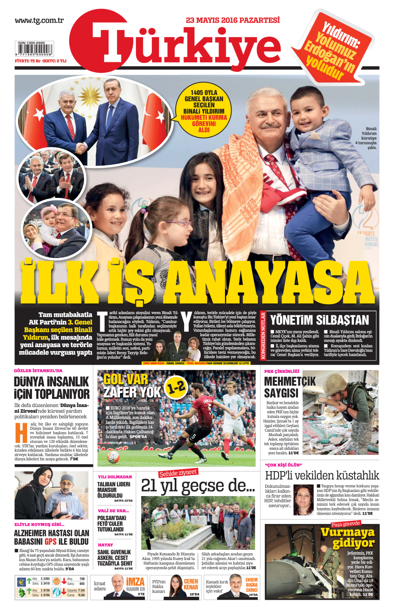 23 Mayıs 2016 - Türkiye Gazetesi