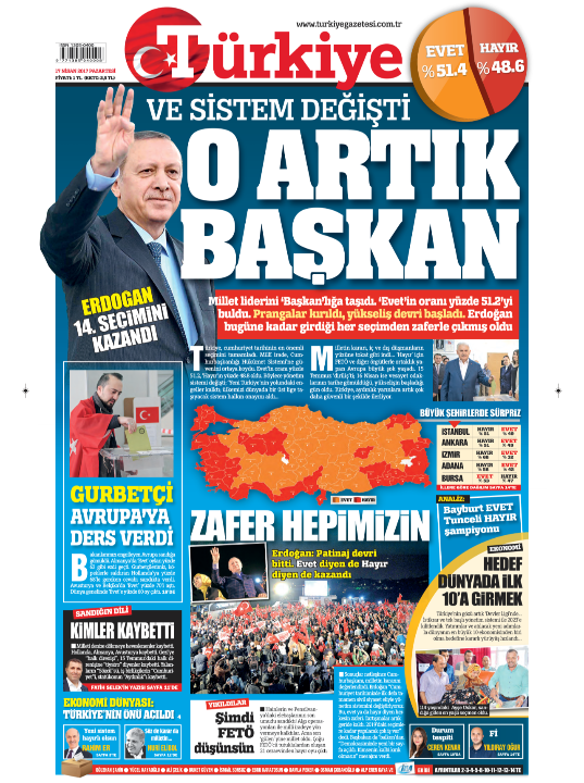 17 Nisan 2017 - Türkiye Gazetesi