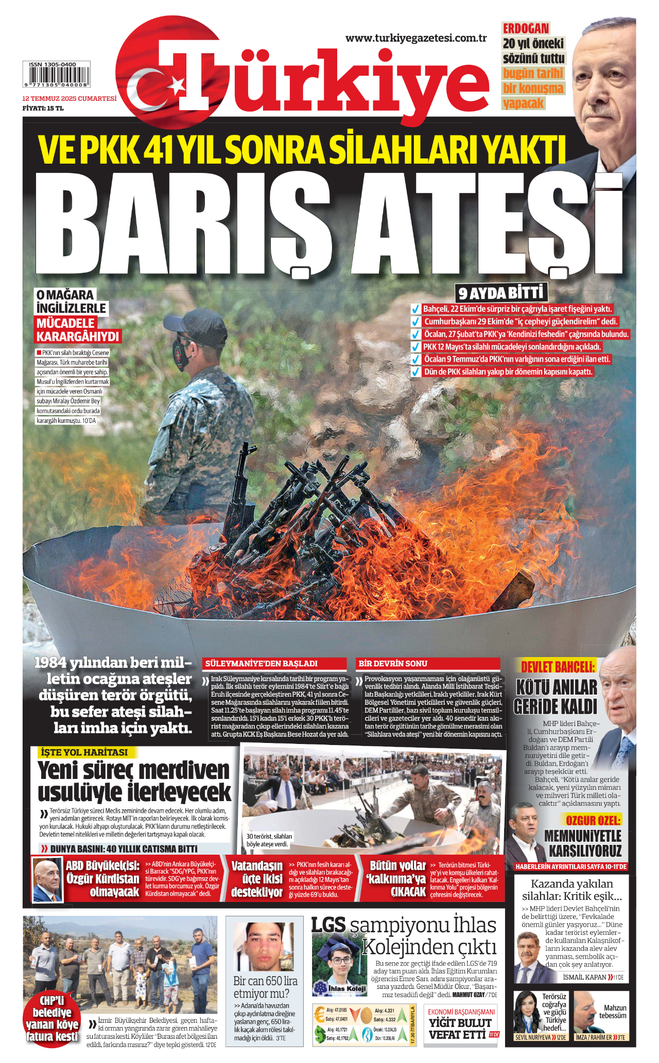 1 Temmuz 2025 - Türkiye Gazetesi