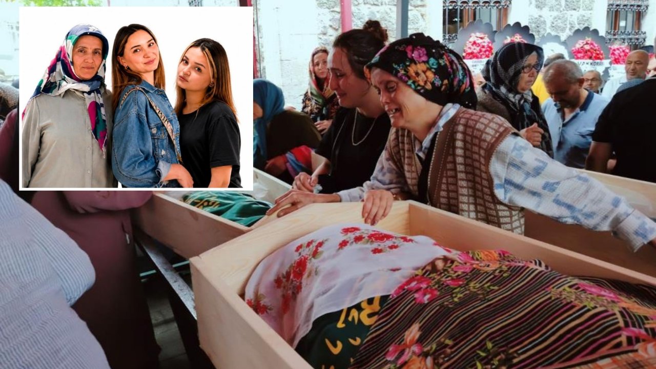 Giresun'da sele kapılan anne ve kızlarının cenazeleri toprağa verildi