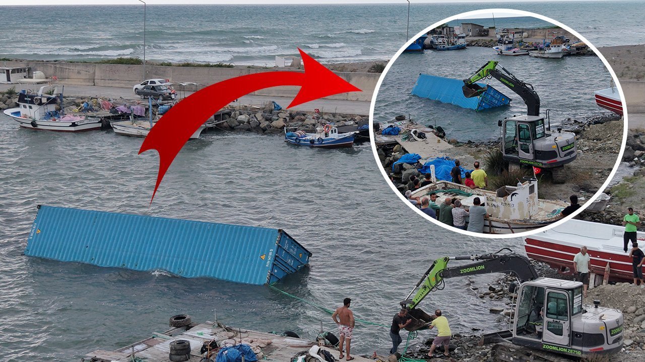SAMSUN'DA GİZEMLİ KONTEYNER