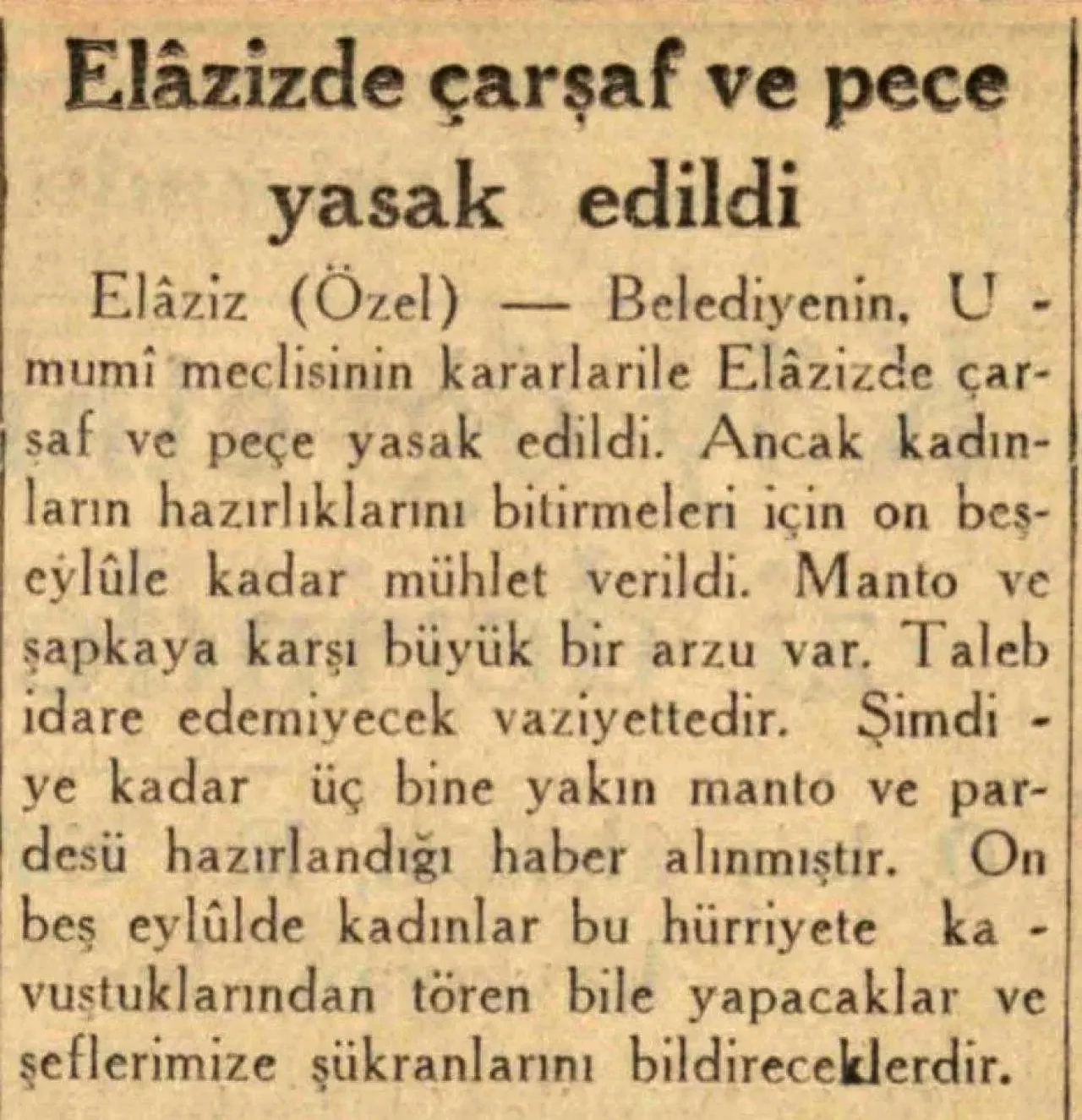 Üç etekten döpiyese: Anadolu kadınının kıyafetiyle mücadele