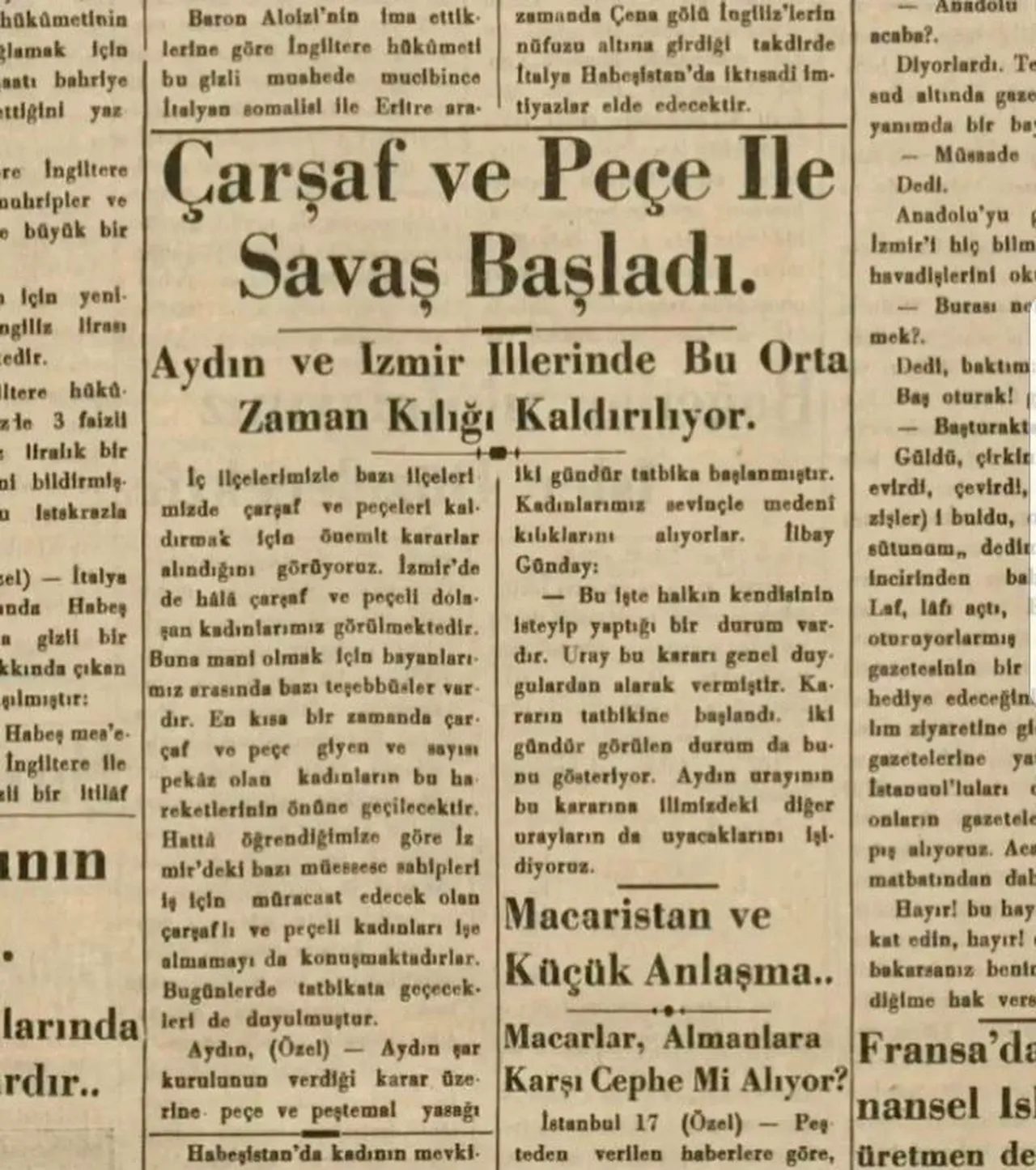 Üç etekten döpiyese: Anadolu kadınının kıyafetiyle mücadele